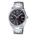 Casio Men Black Dial Analog Watch with Stainless Steel Bracelet - MTP-1302D-1A2V