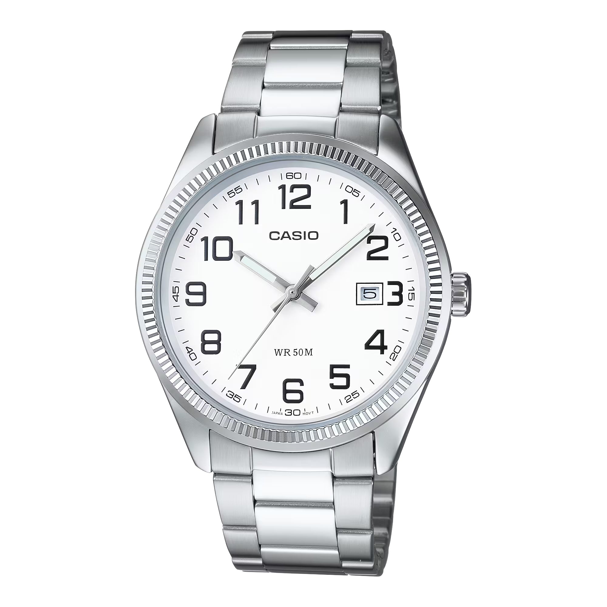 Casio Men Classic White Dial Stainless Steel Watch - MTP-1302D-7BV