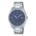 Casio Men Matte Blue Dial Two-Tone Stainless Steel Bracelet Watch - MTP-1302DA-2A1VDF