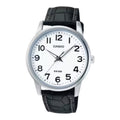 Casio Men Leather Band Analog Watch White Dial - MTP-1303L-7BV