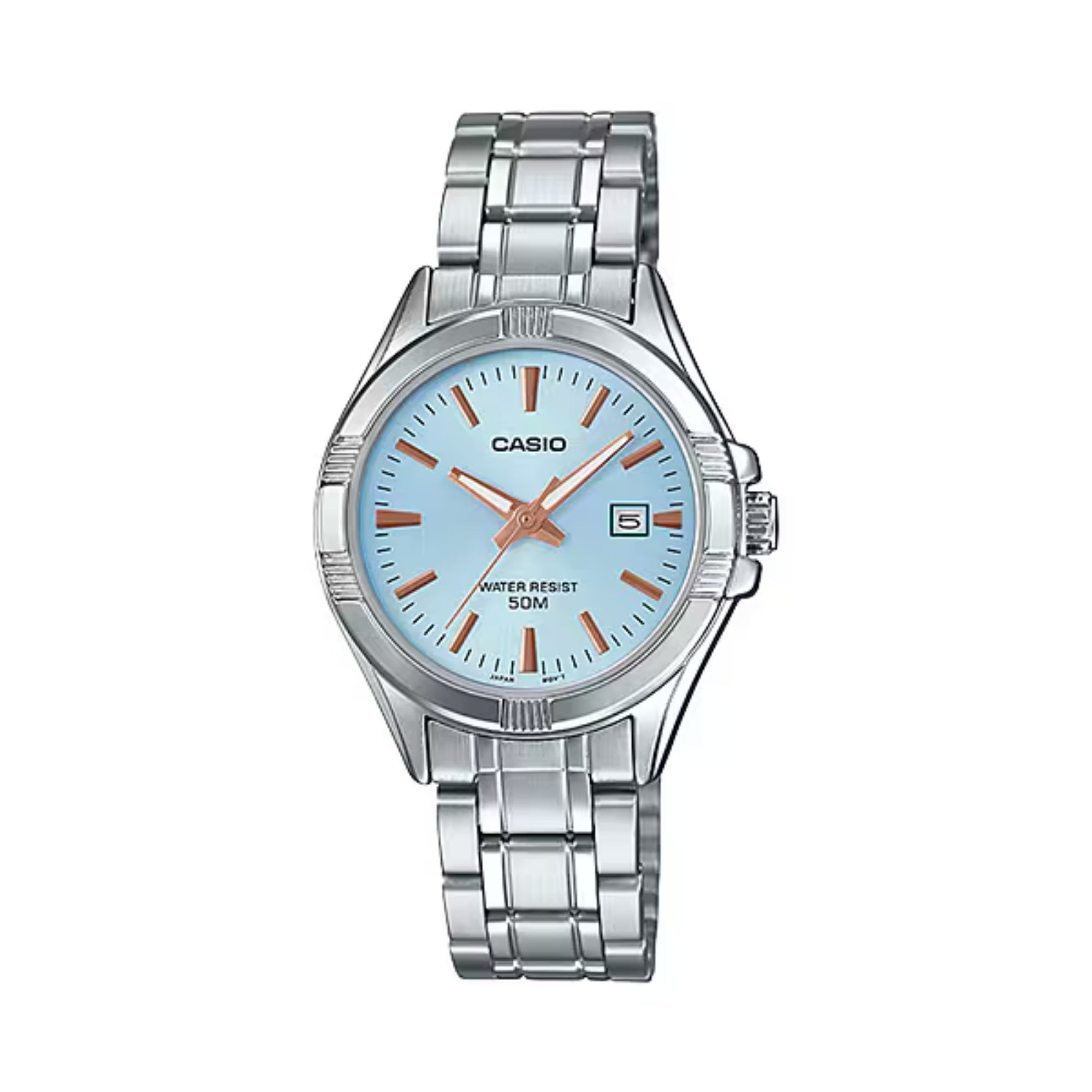 Casio Men Blue Dial Analog Watch Stainless Steel Bracelet - MTP-1308D-2AV