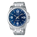 Casio Men Blue Dial Stainless Steel Bracelet Watch - MTP-1314D-2AV