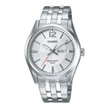 Casio Men Silver Dial Stainless Steel Day Date Watch - MTP-1335D-7AV