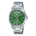 Casio Men Green Dial Stainless Steel Bracelet Watch - MTP-1381D-3AVDF