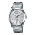 Casio Men Silver Dial Analog Watch with Stainless Steel Bracelet - MTP-1381D-7AVDF