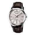 Casio Men Analog Watch with Leather Strap and Day Date Display - MTP-1381L-7AVDF