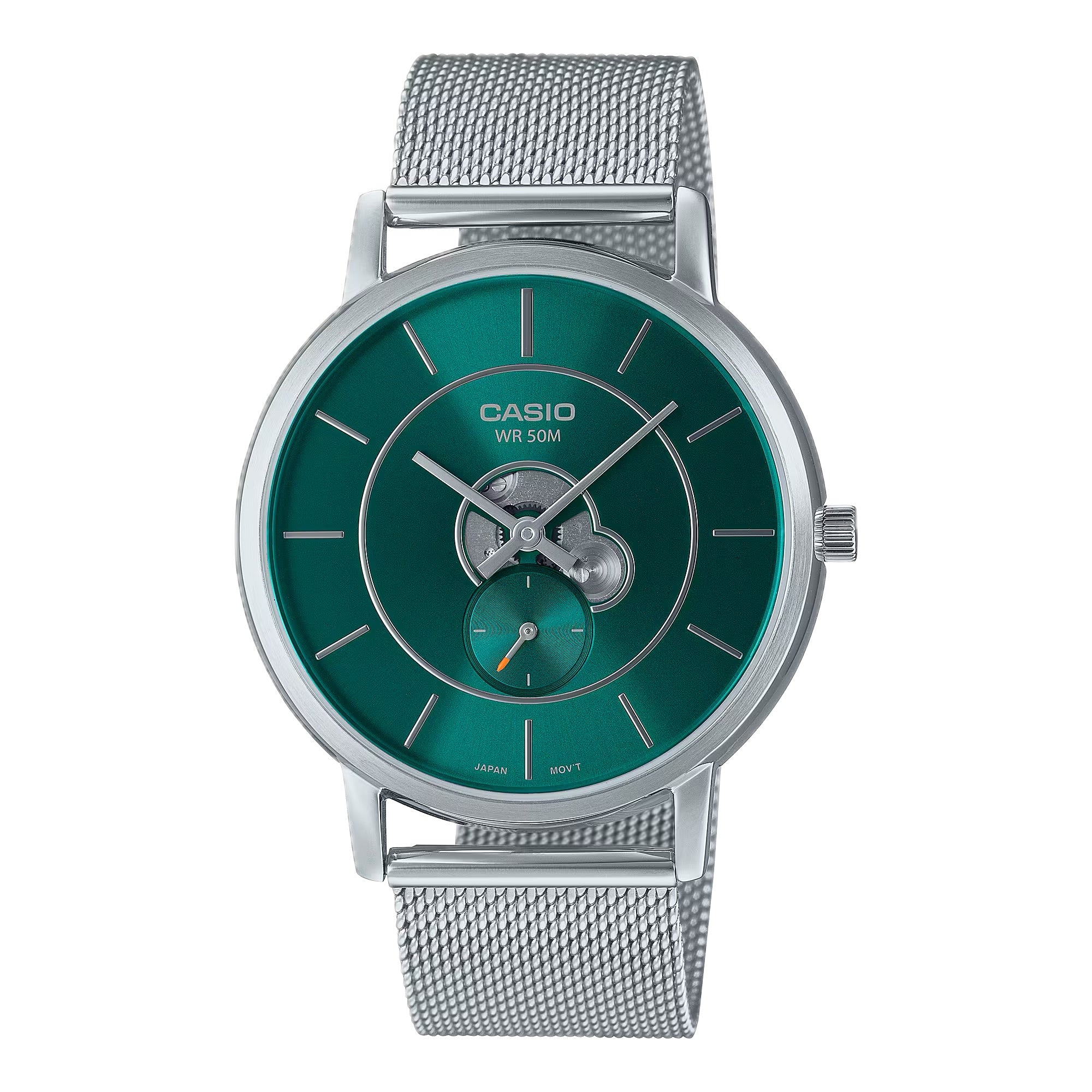Casio Men Green Dial Mesh Bracelet Watch - Casio_MTP_B130M_3AVDF