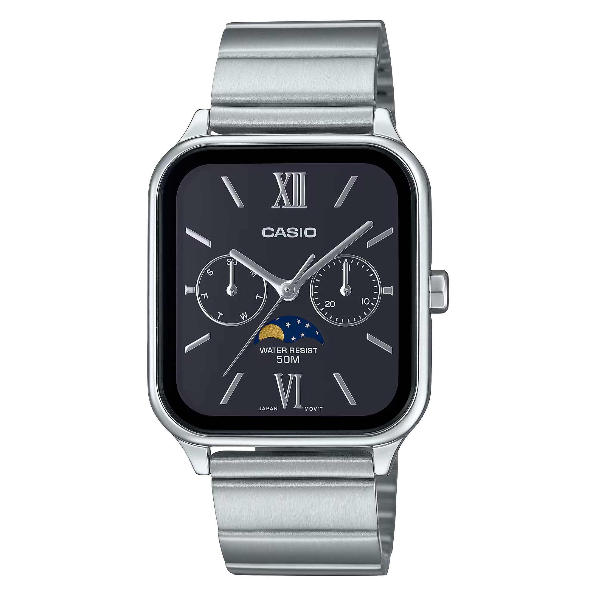 Casio Men Stainless Steel Black Dial Analog Watch - MTP-M305D-1A2VDF