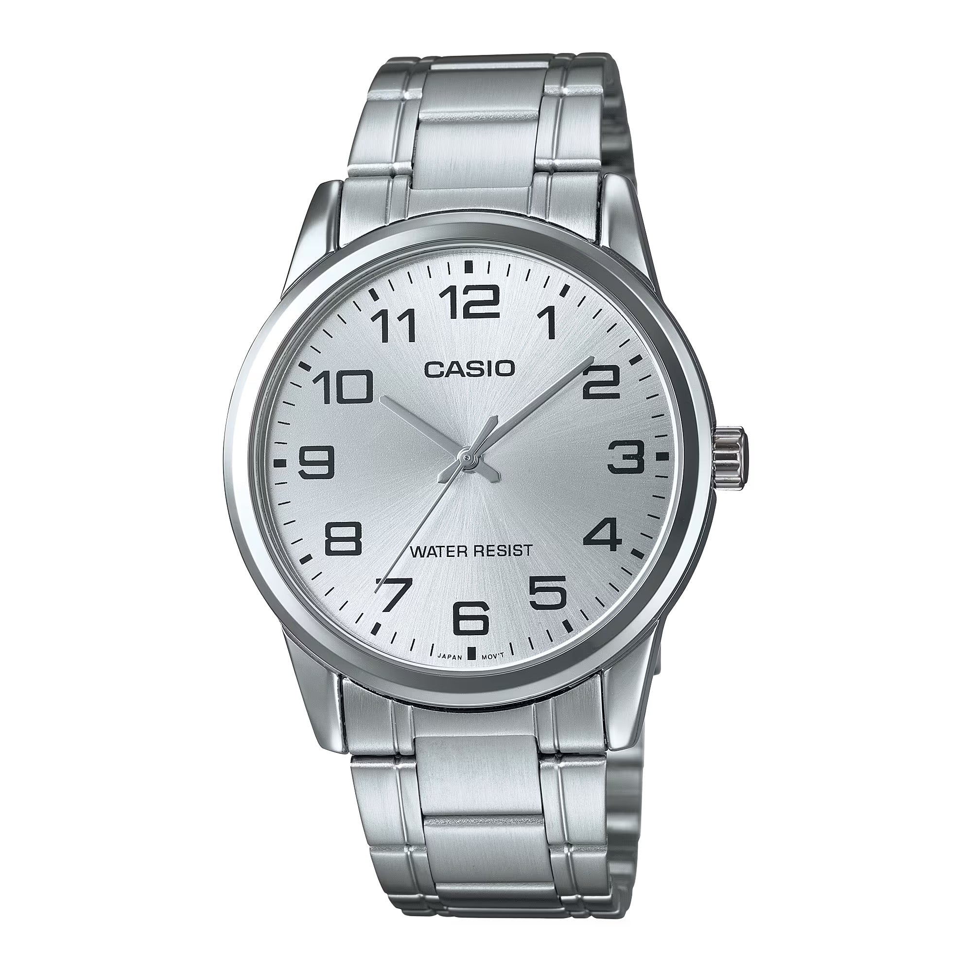 Casio Men Silver Bracelet Watch with Silver Dial - MTP-V001D-7B