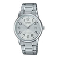 Casio Men Silver Digital Watch with Silver Dial - MTP-V002D-7B