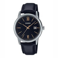 Casio Men Black Analog Watch with Black Dial - MTP-V002L-1B3UDF