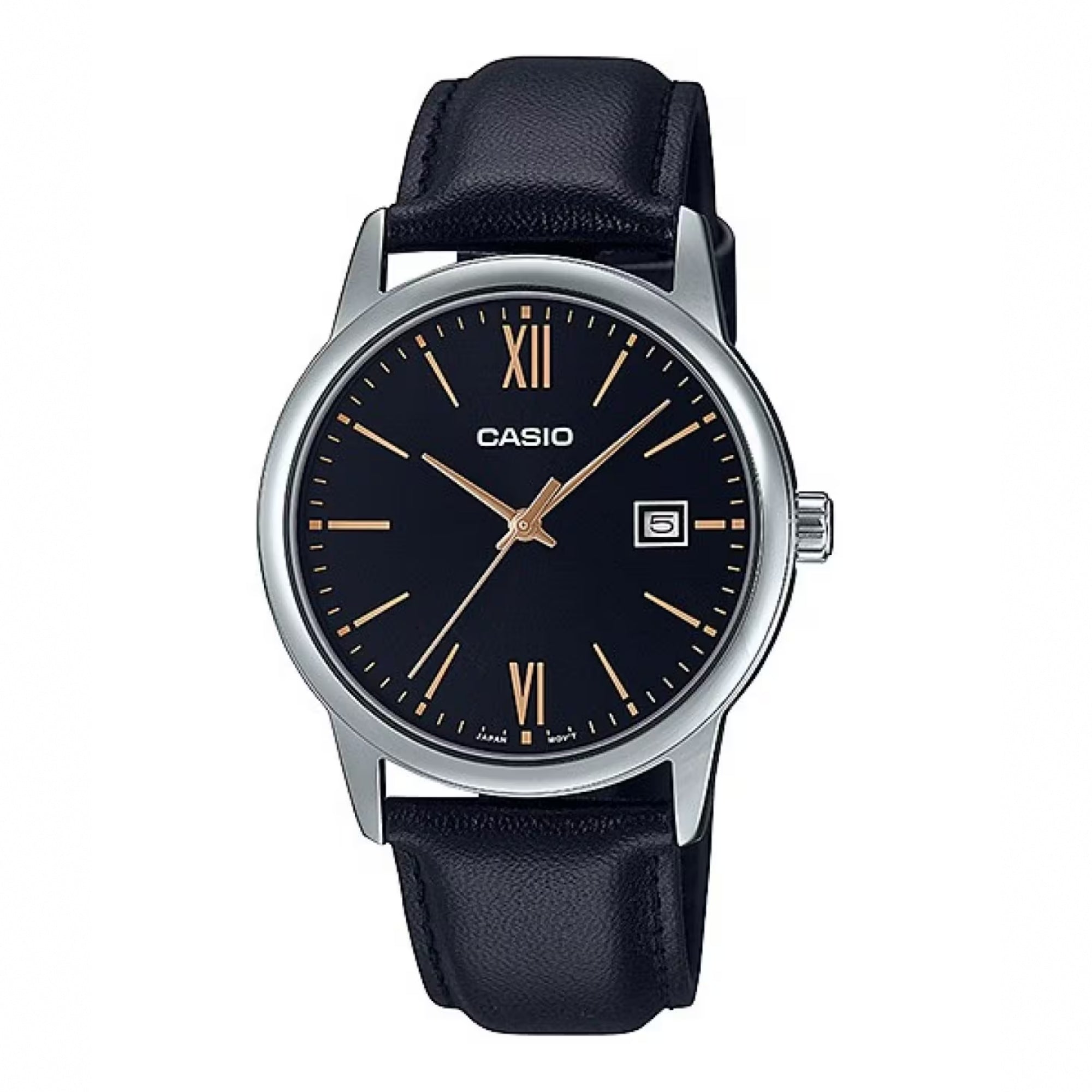 Casio Men Black Analog Watch with Black Dial - MTP-V002L-1B3UDF