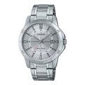 Casio Men Silver Dial Stainless Steel Bracelet Watch - Casio_MTP_V004D_7CUDF