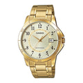 Casio Men Gold Analog Watch with Champagne Dial Ð MTP-V004G-9B