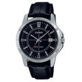 Casio Men Black Analog Watch with Black Dial - MTP-V004L-1AUDF