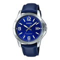 Casio Men Blue Leather Watch with Blue Dial - MTP-V004L-2BUDF