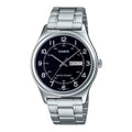 Casio Men Black Dial Day Date Analog Watch - MTP-V006D-1B2UDF