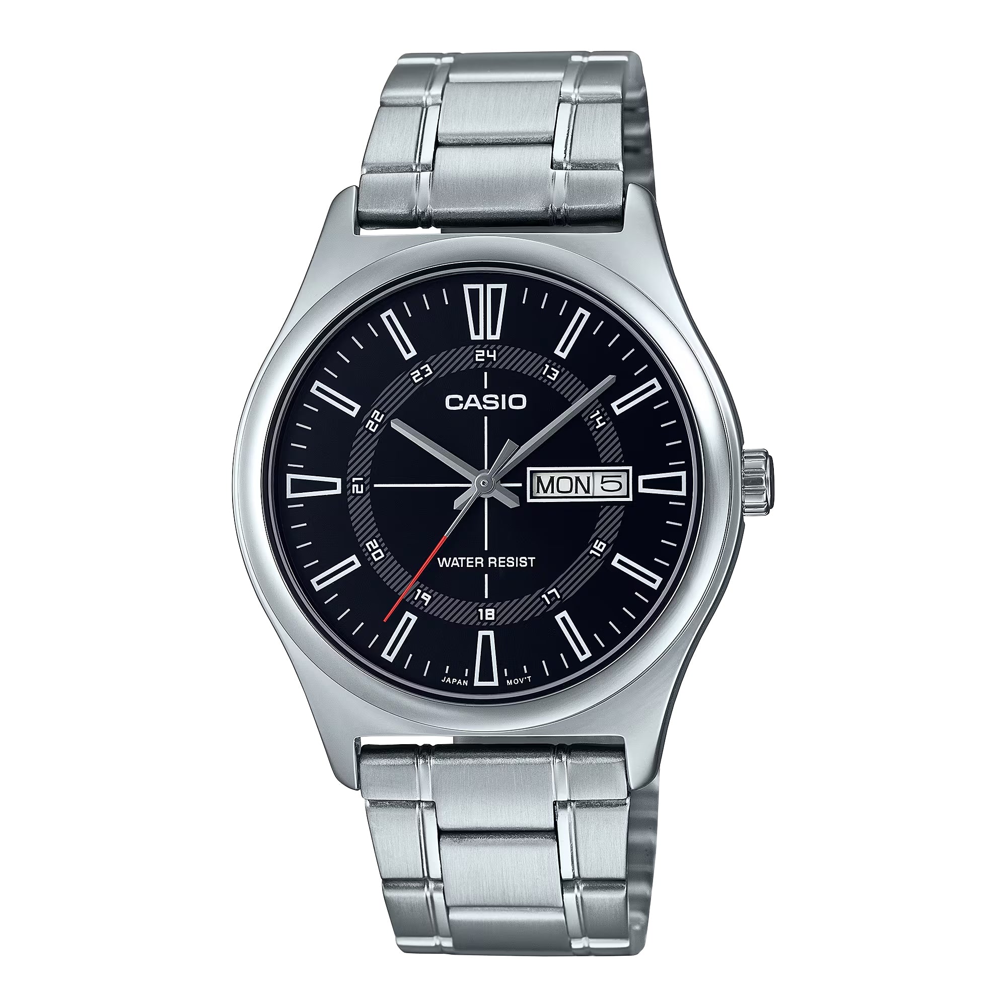 Casio Men Day Date Analog Watch with Black Dial - MTP-V006D-1CUDF