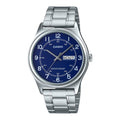 Casio Men Blue Dial Stainless Steel Bracelet Watch - MTP-V006D-2BUDF
