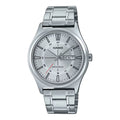 Casio Men Silver Dial Day Date Analog Watch with Bracelet - MTP-V006D-7CUDF