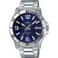 Casio Men Blue Dial Analog Watch Steel Bracelet - MTP-VD01D-2BVUDF