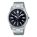 Casio Men Black Dial Stainless Steel Bracelet Watch - MTP-VD02D-1EUDF