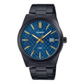 Casio Men Black Watch with Blue Dial - MTP-VD03B-2AUDF