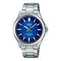 Casio Men Blue Dial Stainless Steel Bracelet Watch - MTS-100D-2AVDF