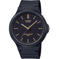 Casio Men Black Analog Watch with Black Dial - MW-240-1E2V