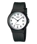 Casio Men Black Watch with White Dial - MW-59-7BVDF