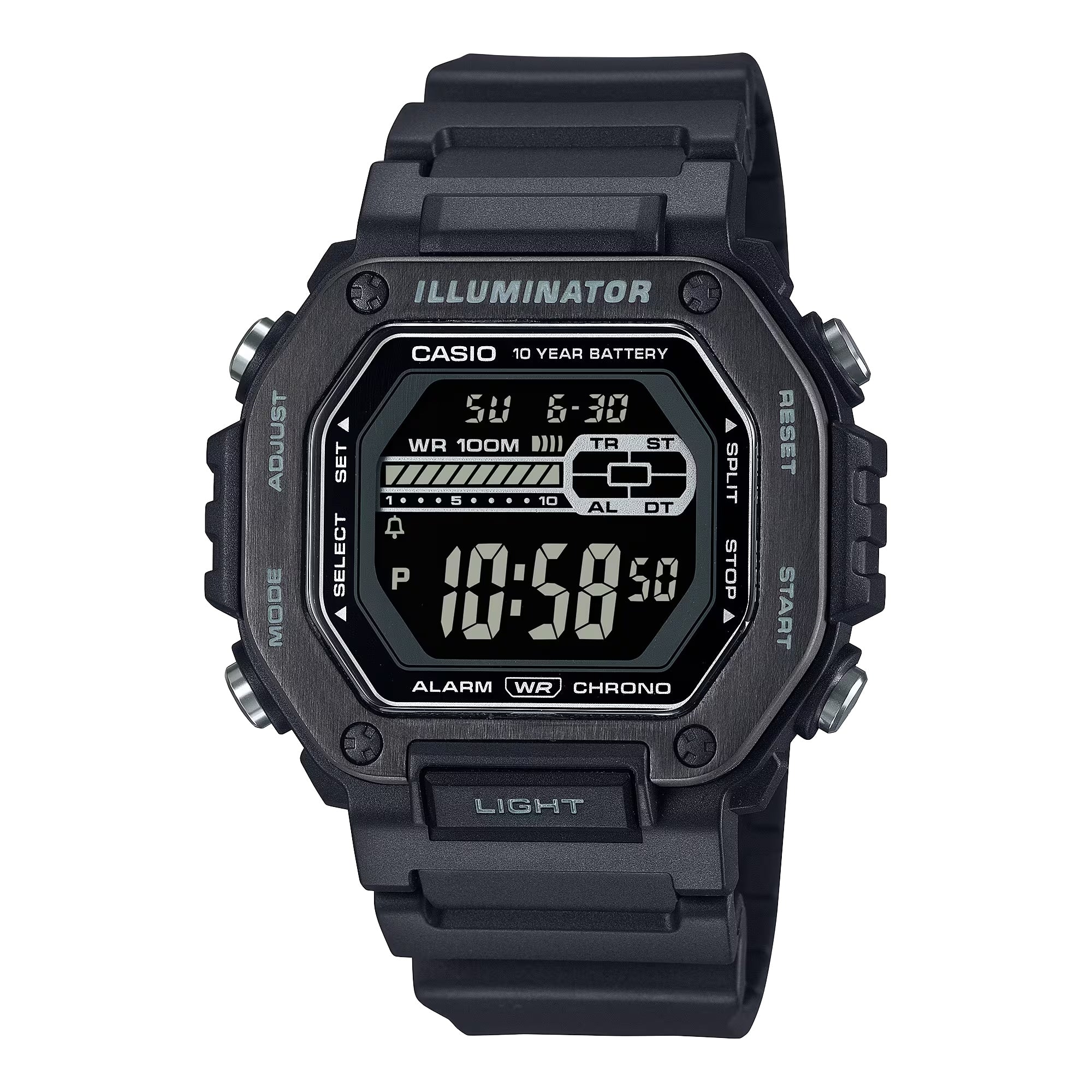 Casio Men Black Illuminator Digital Sport Watch - MWD-110HB-1BV