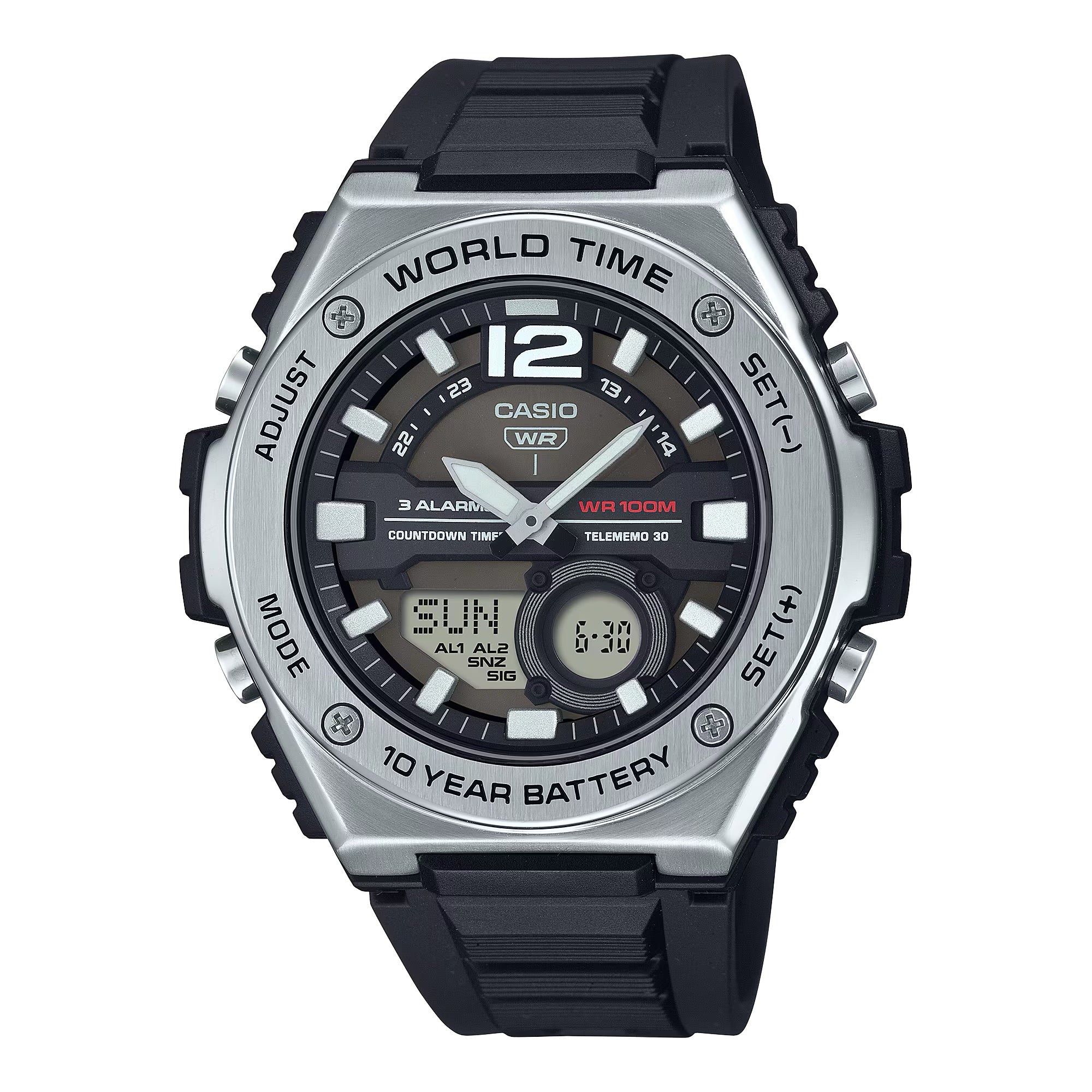 Casio Men Multi-Function Sport Watch with Black Dial - MWQ-100-1AVCF