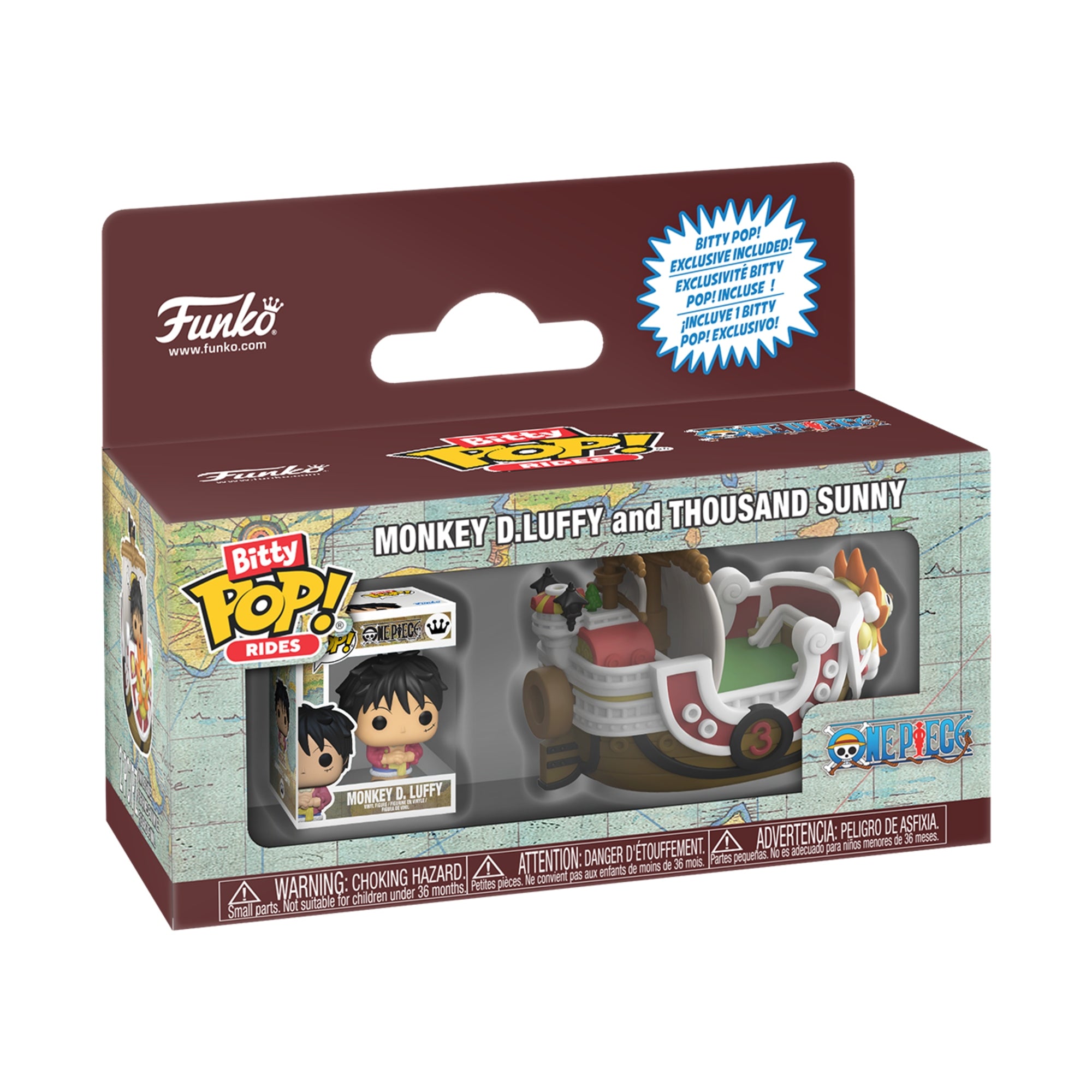 Funko Bitty Pop! Rides One Piece - Luffy with Thousand Sunny Vinyl Figure