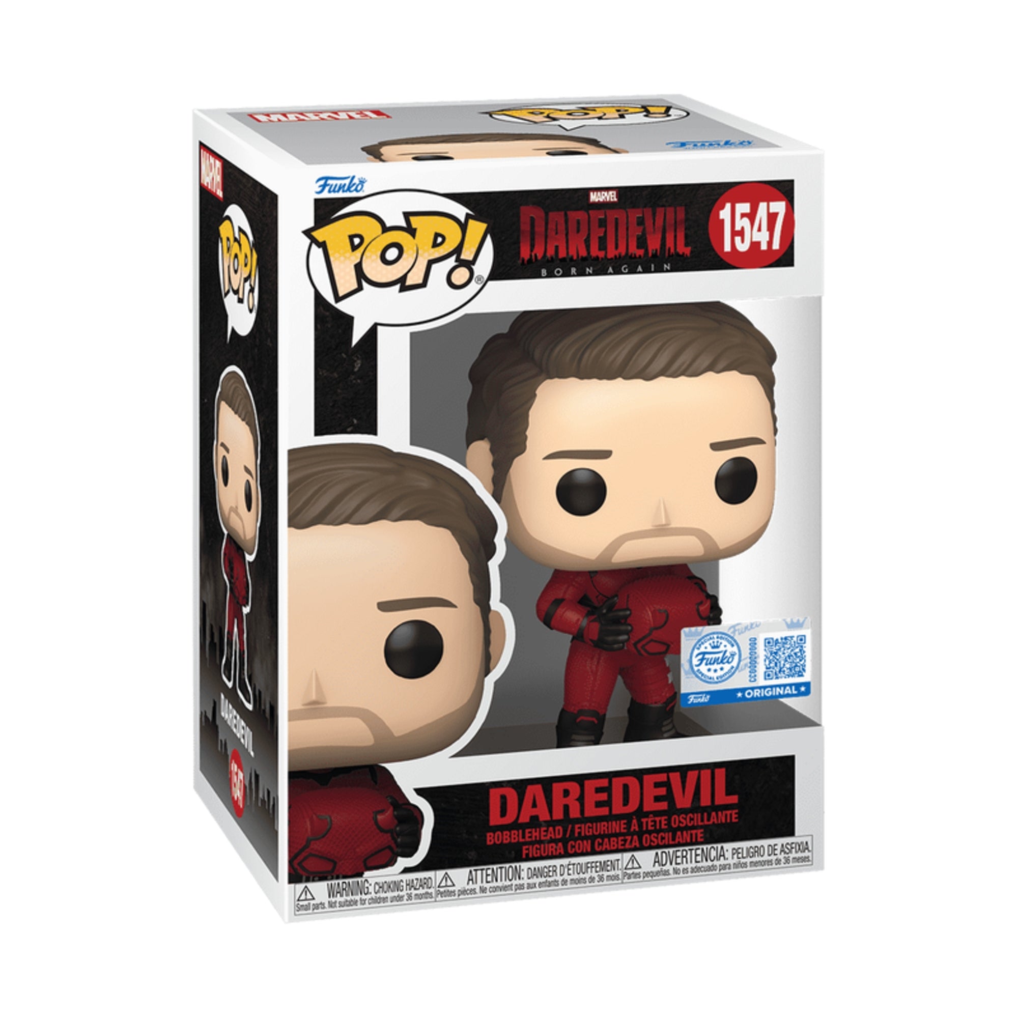 Funko Pop! Daredevil: Born Again - Daredevil Unmasked Vinyl Figure #1547
