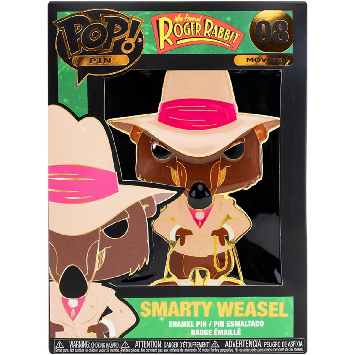 Funko Pop! Pin Who Framed Roger Rabbit - Smarty Weasel Enamel Pin #08