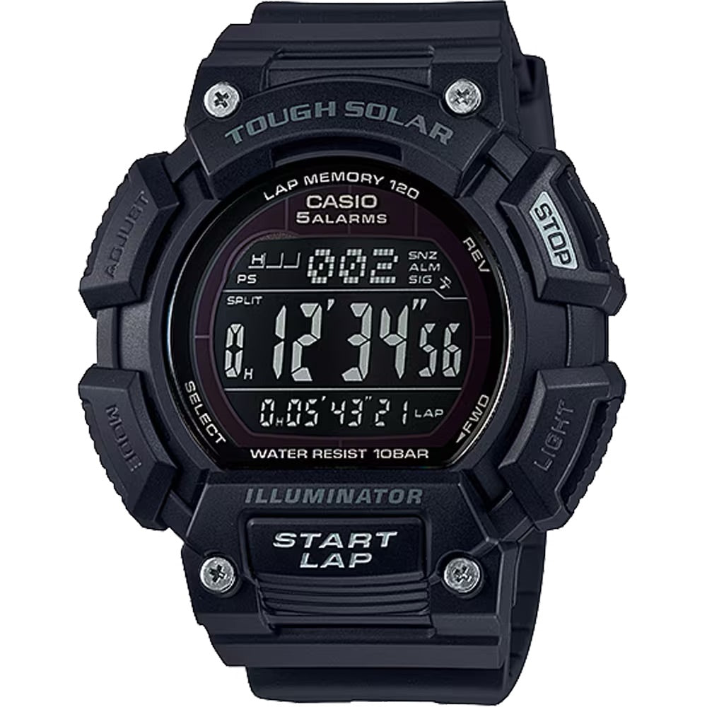 Casio Men Running Watch with Black Dial - STL-S110H-1B2