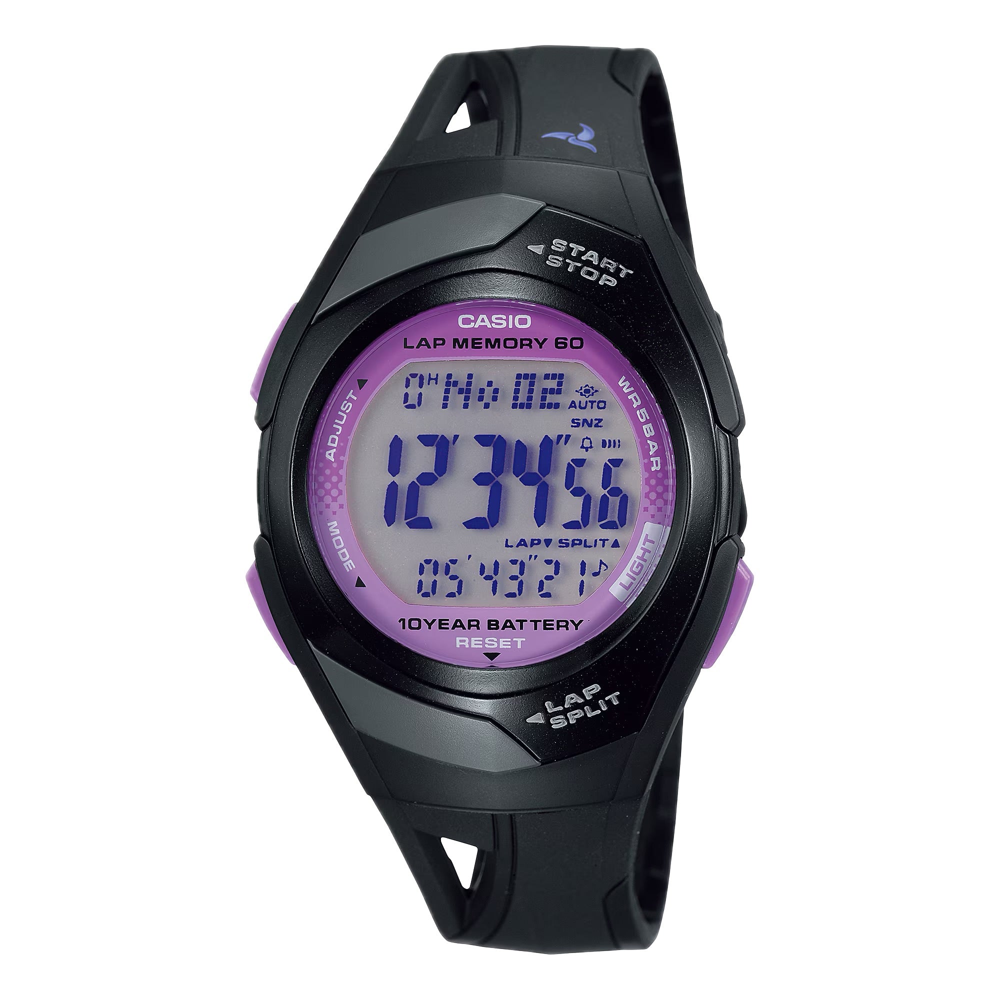 Casio Women Running Digital Watch with Purple Dial - STR-300-1C