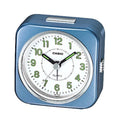 Casio Blue Analog Quartz Travel Alarm Clock with Light - TQ-143S-2DF