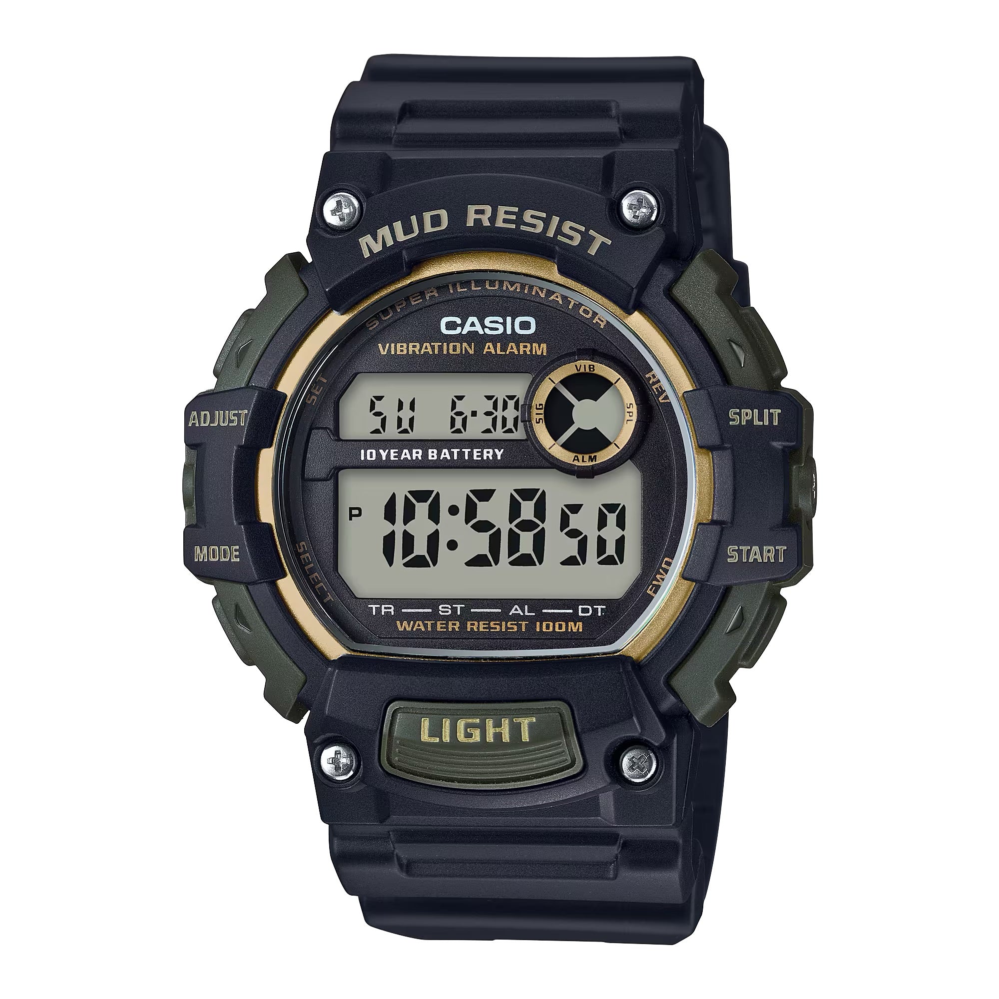 Casio Men Tactical Digital Sport Watch with Black Dial - TRT-110H-1A2V