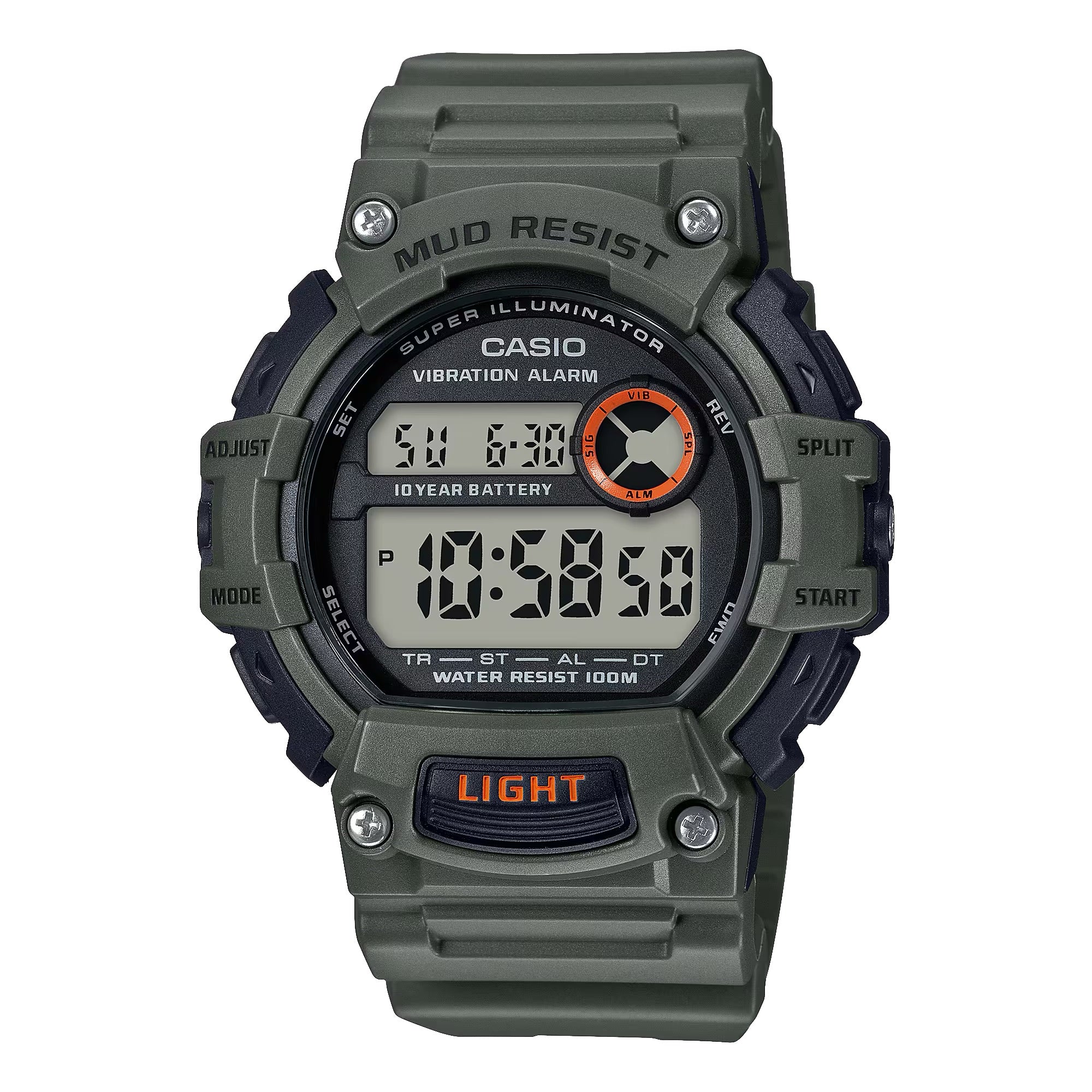 Casio Men Tactical Digital Sport Watch with Green Dial - TRT-110H-3AV