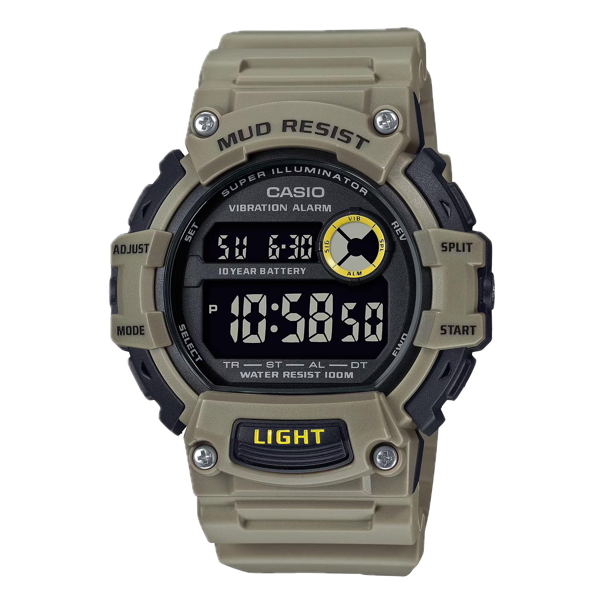 Casio Men Tactical Digital Sport Watch with Brown Dial - TRT-110H-5BV