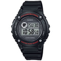 Casio Men Illuminator Digital Watch with Black Dial - W-216H-1AV
