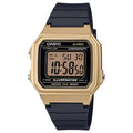 Casio Men Classic Digital Watch with Gold Accents - W-217HM-9AV
