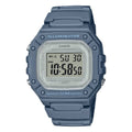 Casio Men Water-Resistant Digital Watch with Blue Strap - W-218HC-2AVCF