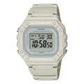 Casio Men Water-Resistant Digital Watch with White Band - W-218HC-8AVCF