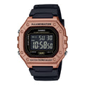 Casio Men Bronze Digital Sport Watch with Black Strap - W-218HM-5BVCF