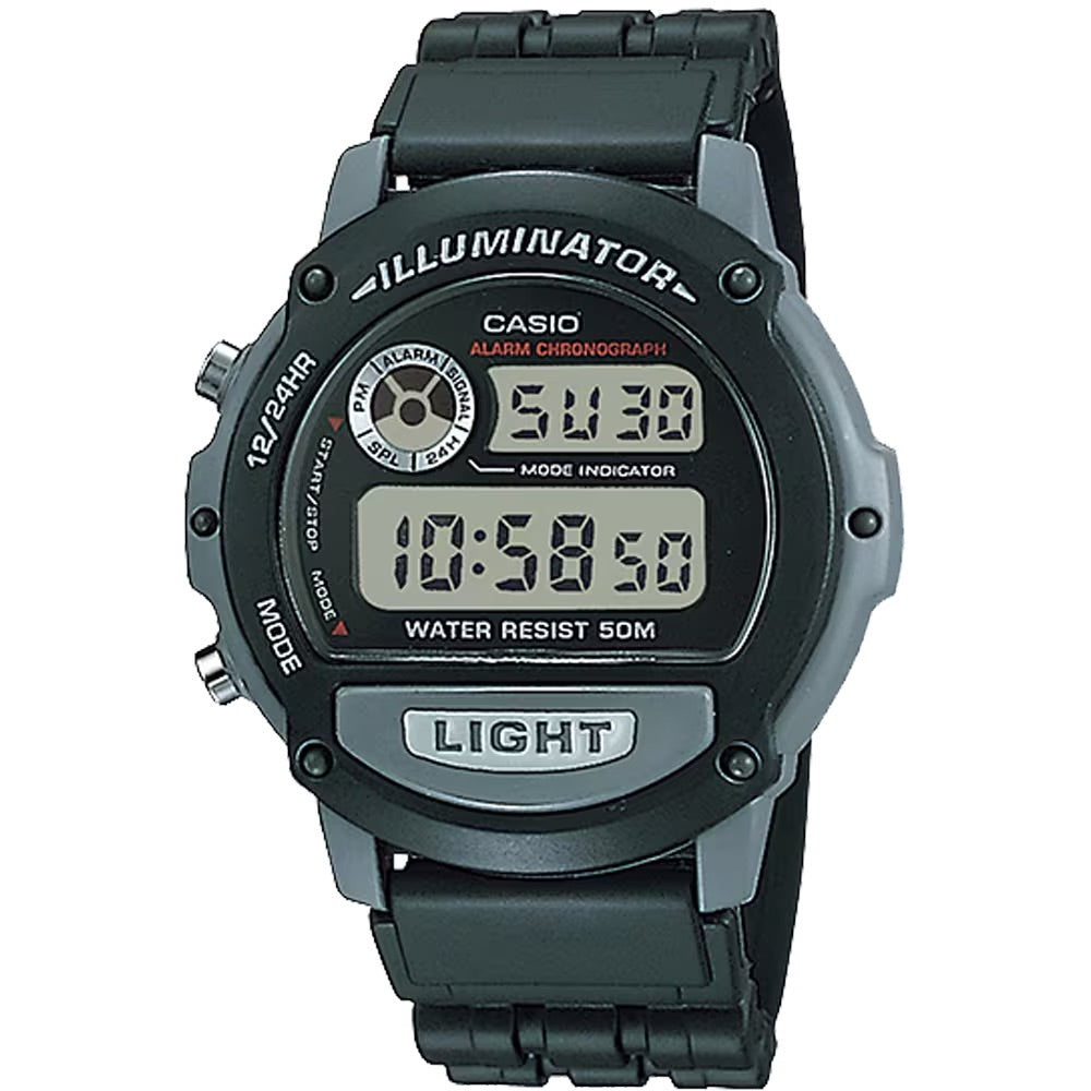 Casio Men Classic Digital Watch with Black Dial - W-87H-1V