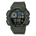 Casio Men Digital Watch with Green Band - WS-1500H-3BVCF