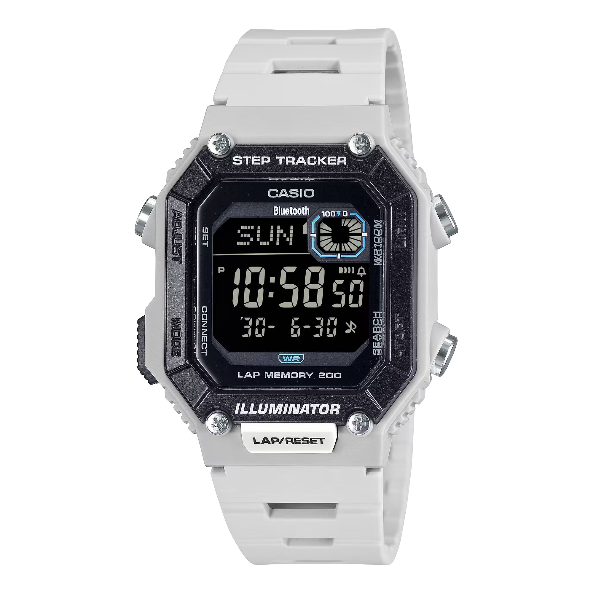 Casio Men Digital Watch with Gray Band - WS-B1000-8BVCF